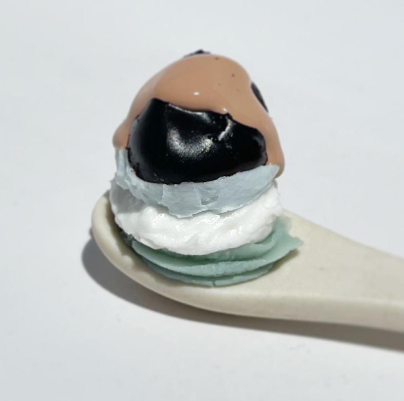 Josh Rosebrook Nutrient Day Cream Tinted SPF30 on top of collection product textures- Margot Body