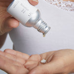 MV Skintherapy Rose Plus Booster combining with Rose Protective Moisturiser into hand- Margot Body